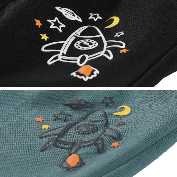 裏起毛ロケット発泡プリントパンツ