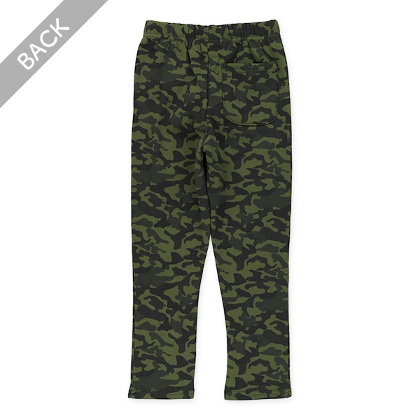 裏起毛迷彩柄のびのびパンツ