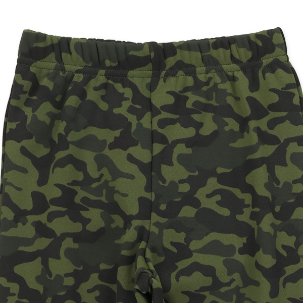 裏起毛迷彩柄のびのびパンツ