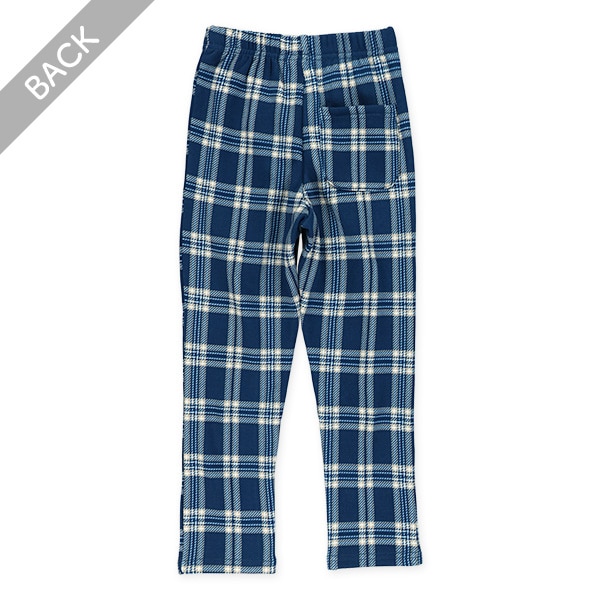裏起毛チェック柄のびのびパンツ