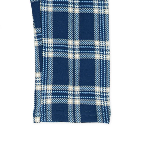 裏起毛チェック柄のびのびパンツ