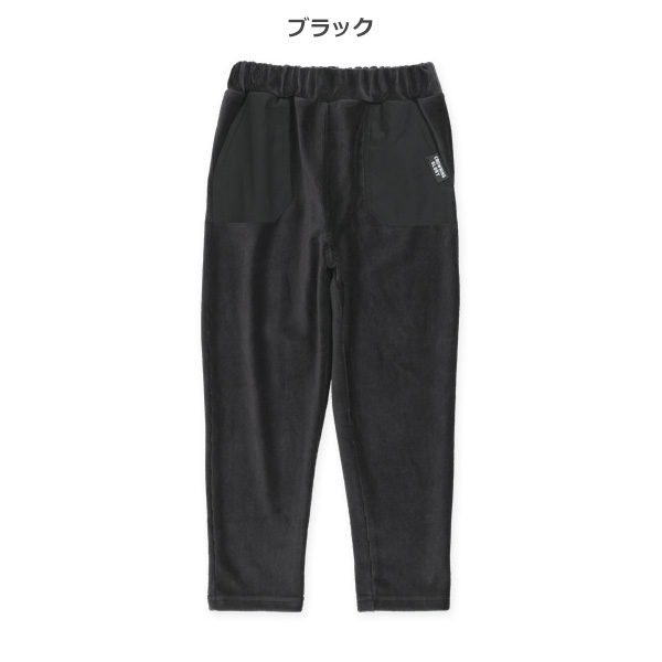 布帛ポケット付きストレッチニットコールパンツ