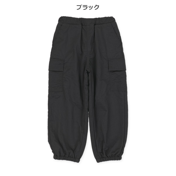 裏フリースナイロンカーゴパンツ