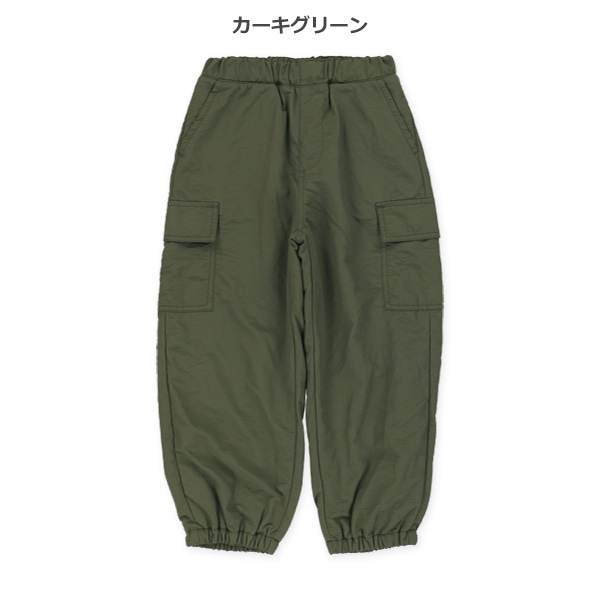 裏フリースナイロンカーゴパンツ