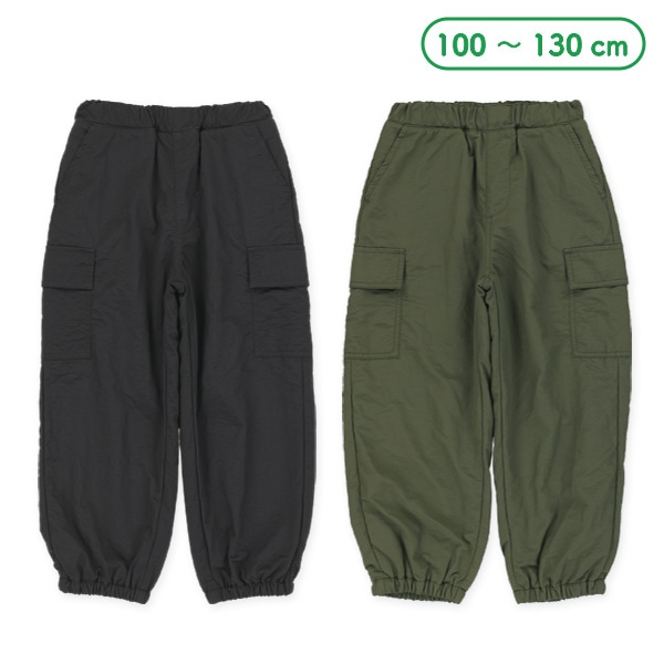 裏フリースナイロンカーゴパンツ
