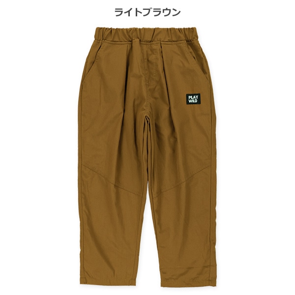 裏フリースワッペン付きパンツ