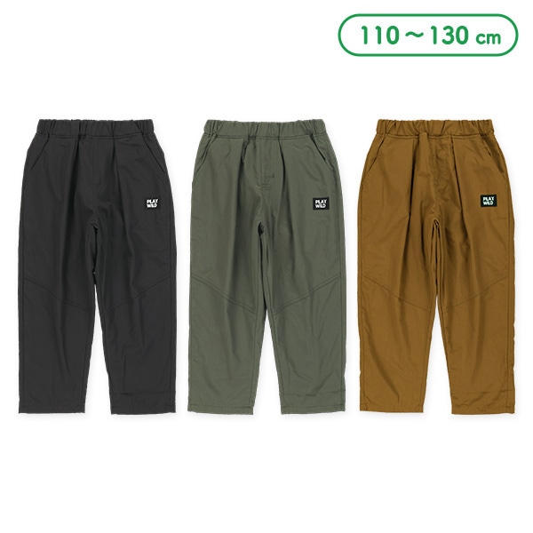 裏フリースワッペン付きパンツ