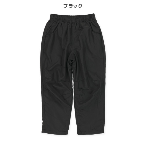裏フリースタフタ膝切り替え無地パンツ（ブラック・カーキ・ネイビー）