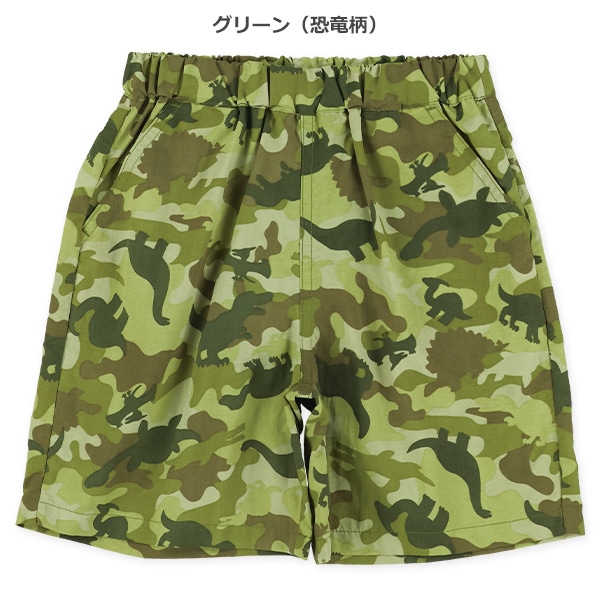 ナイロン総柄ハーフパンツ