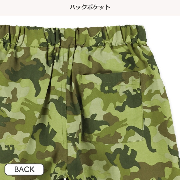 ナイロン総柄ハーフパンツ