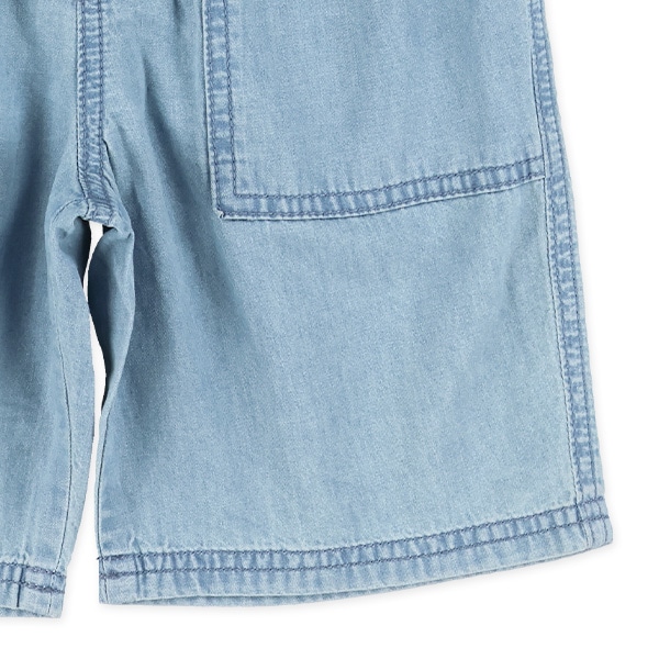 デニムハリポケットハーフパンツ