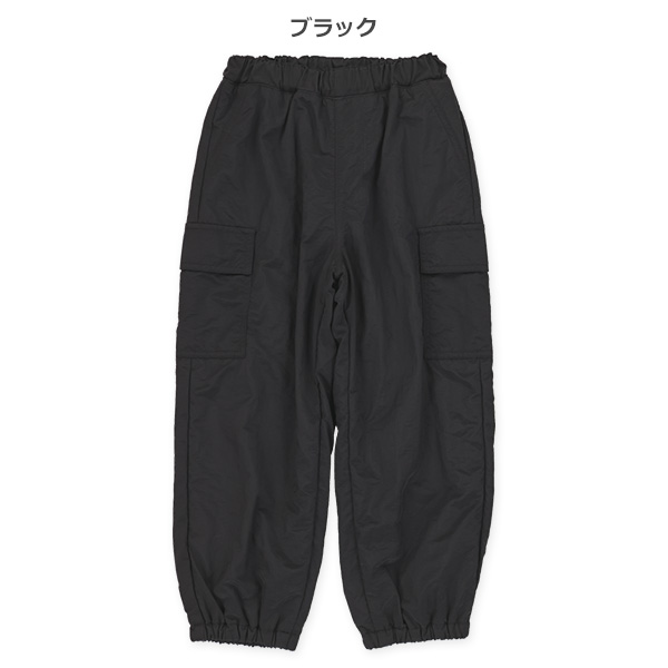 ナイロン裏フリースカーゴパンツ