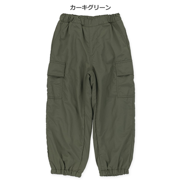 ナイロン裏フリースカーゴパンツ