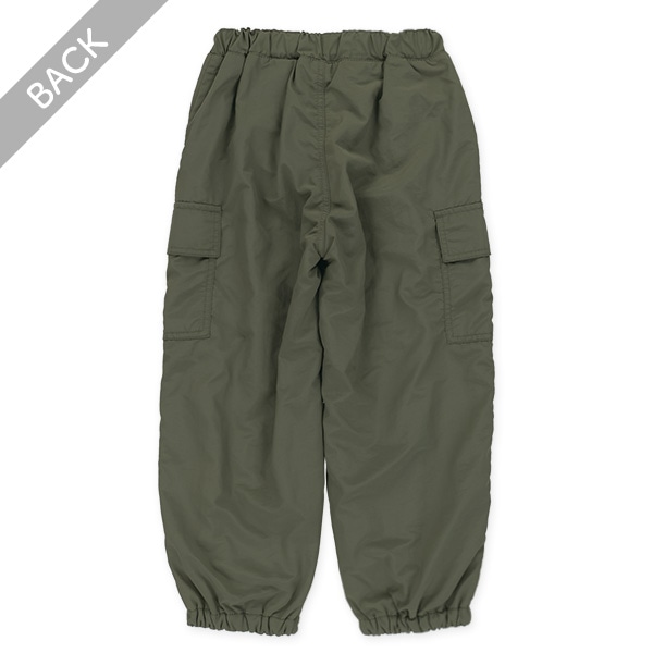 ナイロン裏フリースカーゴパンツ