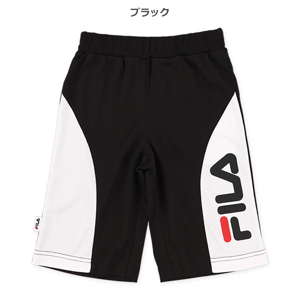 FILA）ポリエステルメッシュサイド切り替えハーフパンツ