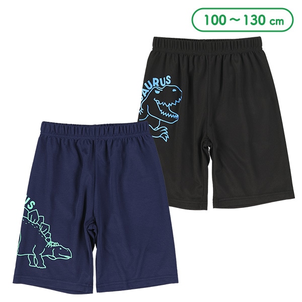 メッシュ恐竜プリントハーフパンツ