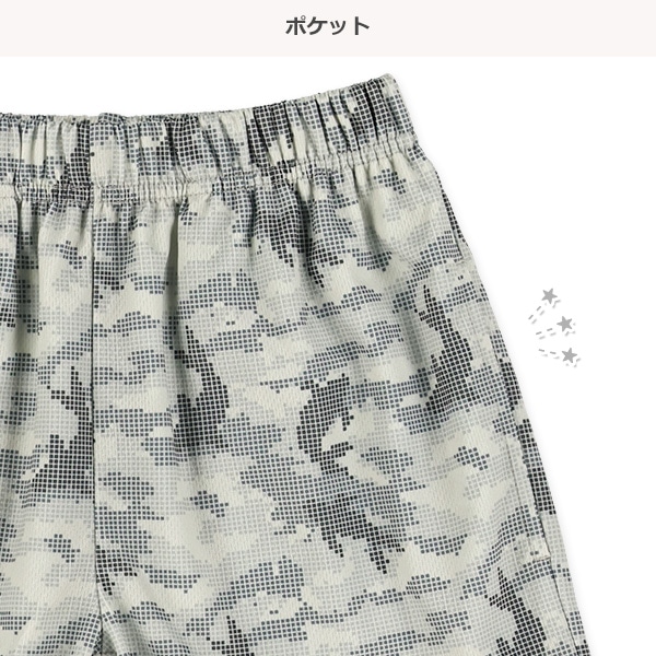 ブリスター総柄ハーフパンツ