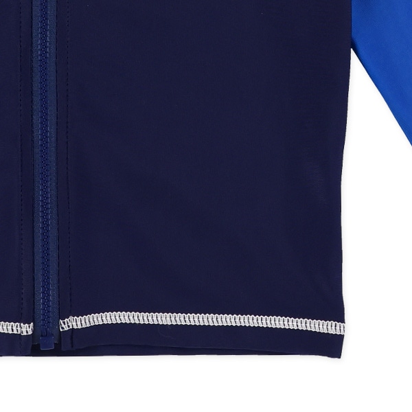 ストレッチ配色ワンポイントロゴラッシュガード