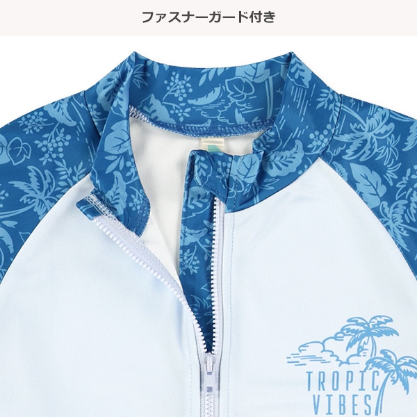 袖アロハ柄・サーフィン柄ラッシュガード