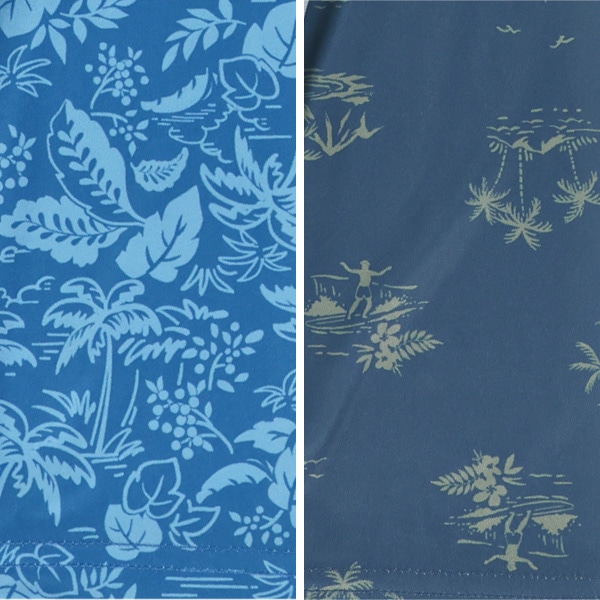 袖アロハ柄・サーフィン柄ラッシュガード