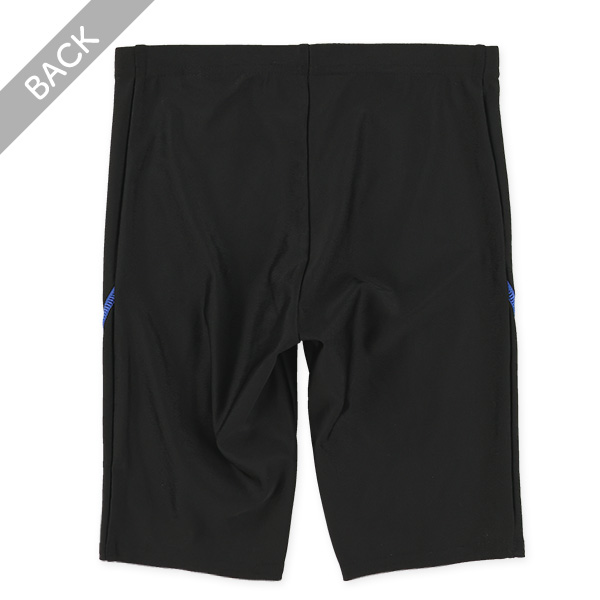 ストレッチ学童ロング丈裾ラインスイムパンツ