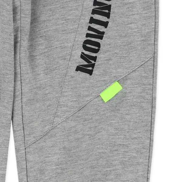 ミニ裏毛切り替えロゴパンツ