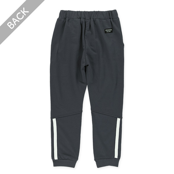 裏毛切り替えラインパンツ