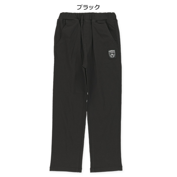 ワッペン付きストレッチツイルロングパンツ