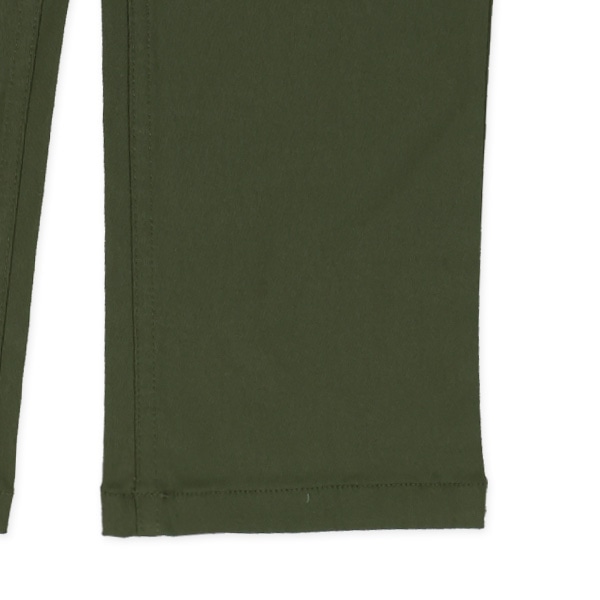 ワッペン付きストレッチツイルロングパンツ