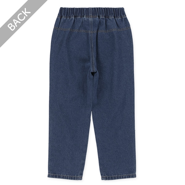 デニムワイドテーパードパンツ