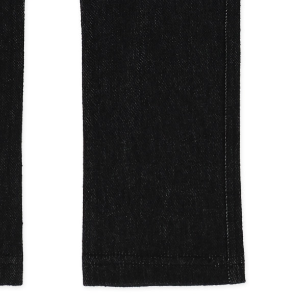 ニットデニムストレッチパンツ（ブラック）