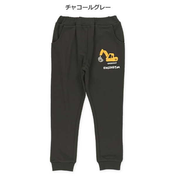 裏毛サガラ刺繍ロングパンツ