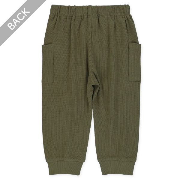 7分丈ワッフルクロップドパンツ