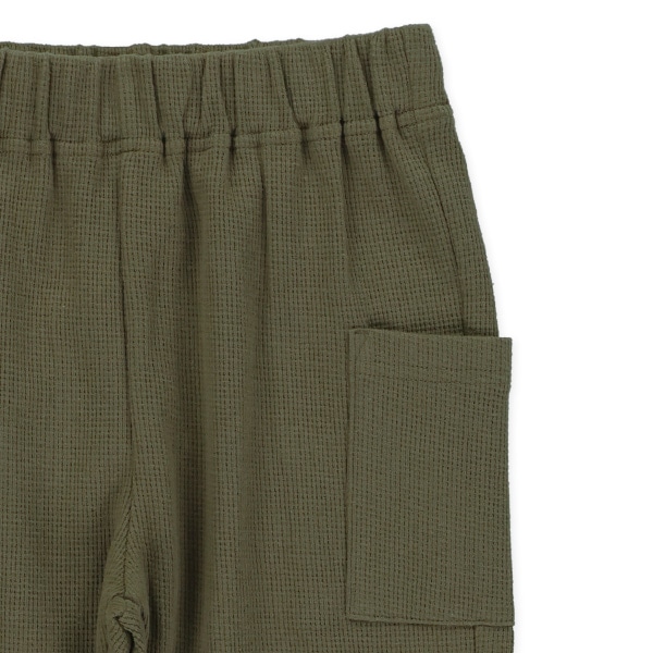 7分丈ワッフルクロップドパンツ