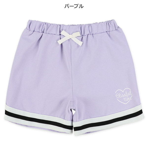 エステル裾ラインショートパンツ