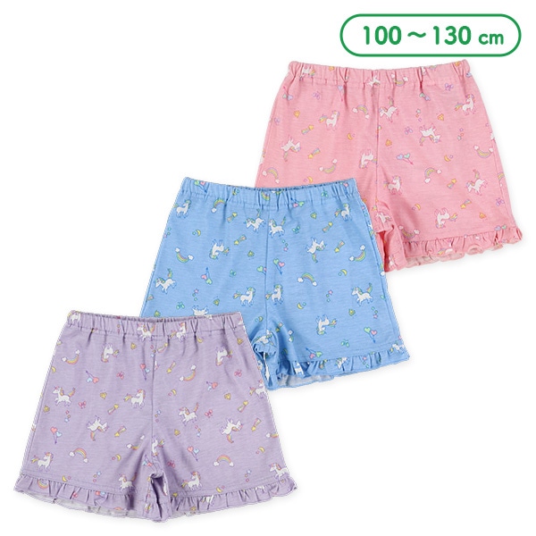 １分丈ニットユニコーンショートパンツ