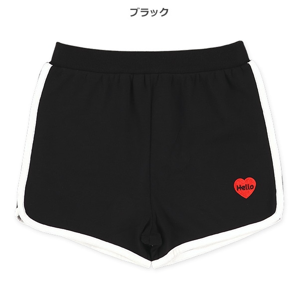 ミニ裏毛刺繍ショートパンツ