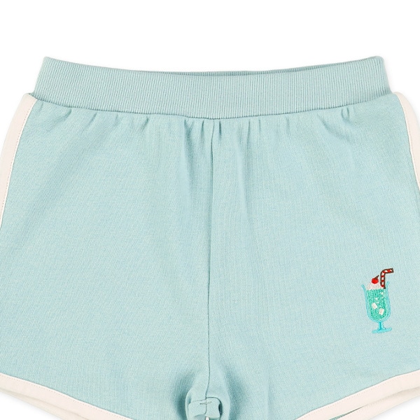 ミニ裏毛刺繍ショートパンツ