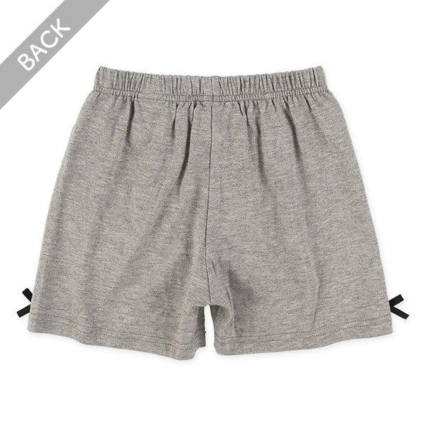 無地裾リボンショートパンツ