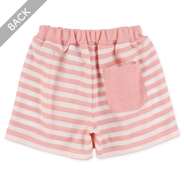 ワッフルボーダーフィットパンツ