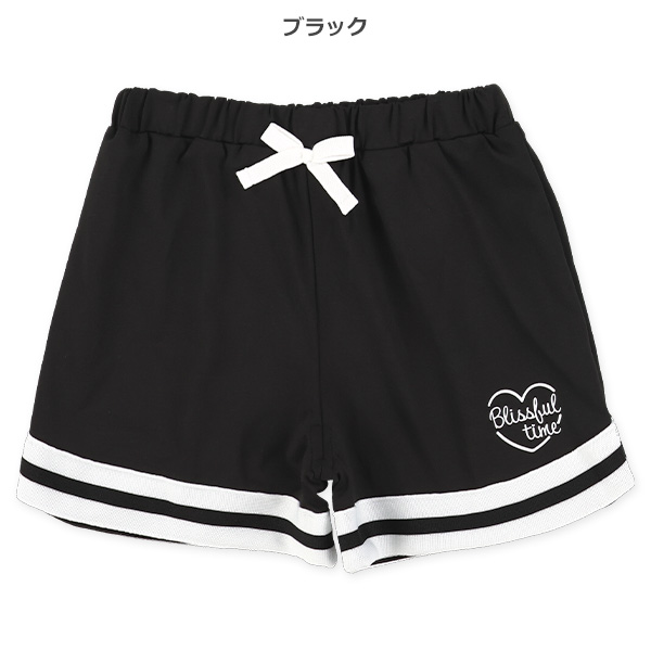 エステル裾ラインショートパンツ