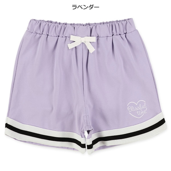 エステル裾ラインショートパンツ
