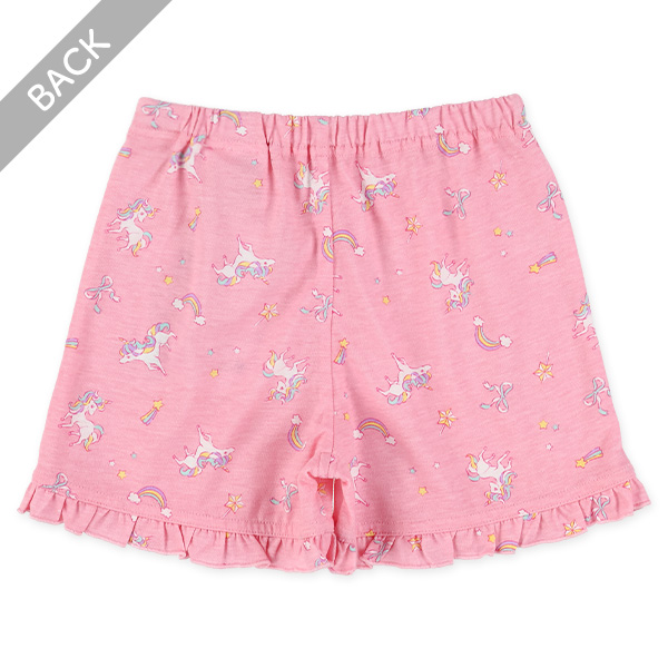 1分丈ユニコーン柄ショートパンツ