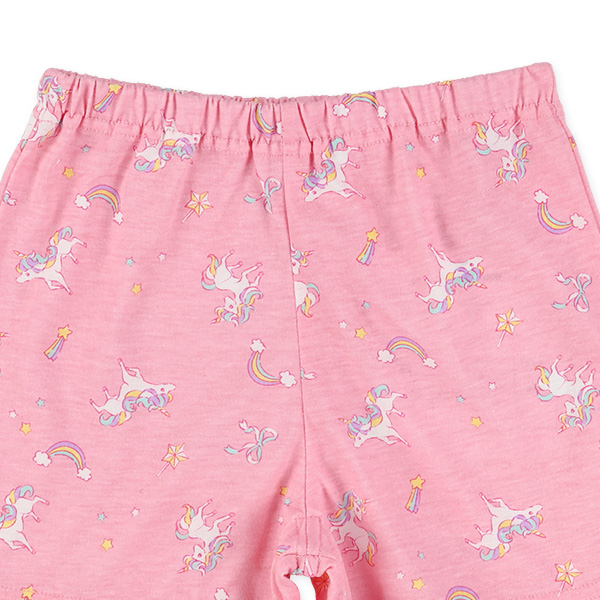 1分丈ユニコーン柄ショートパンツ