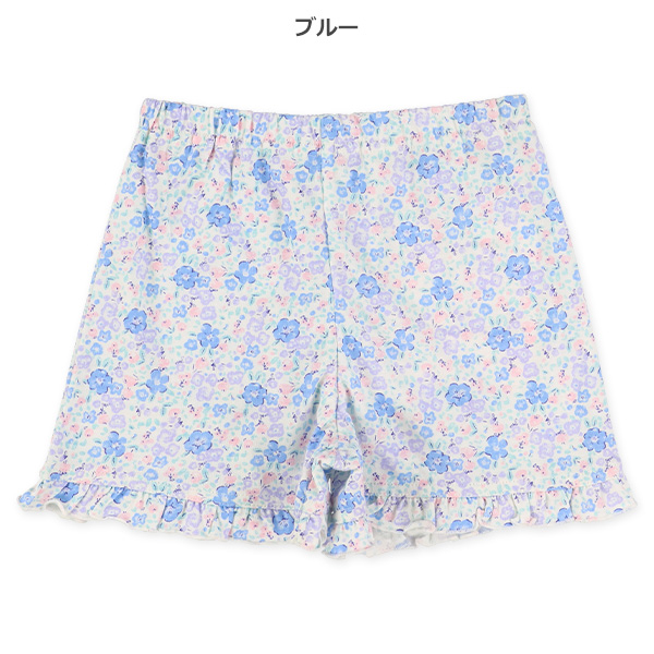 小花柄ニットショートパンツ