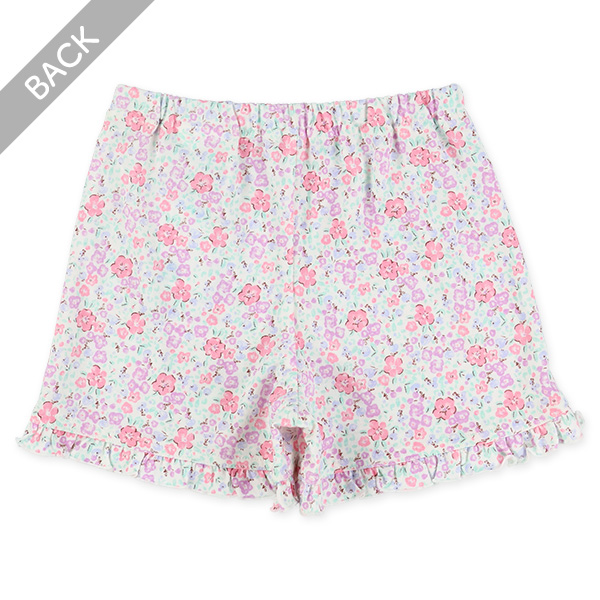小花柄ニットショートパンツ