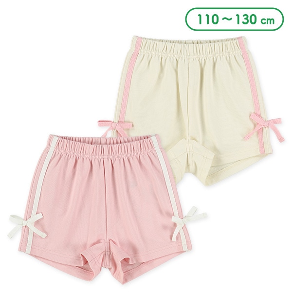 裏毛サイドラインリボンショートパンツ