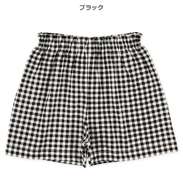 チェックショートパンツ