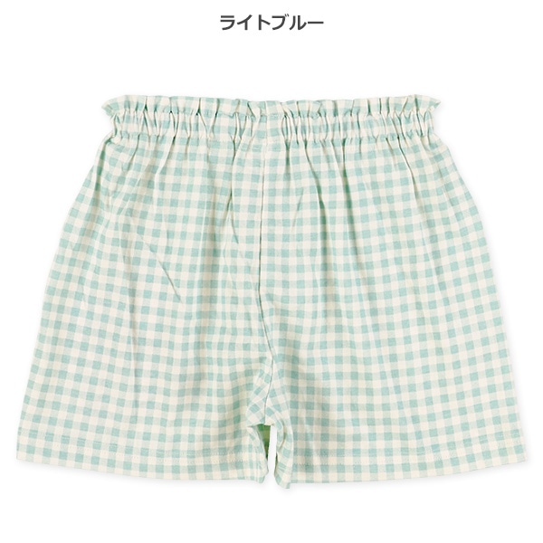 チェックショートパンツ