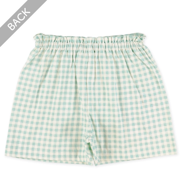 チェックショートパンツ